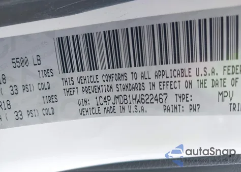 2017 Jeep Cherokee Limited 4X4 из США, поврежденный, VIN 1C4PJMDB1HW622467